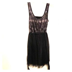 Lace and mesh dress